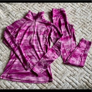 Ladies Under Armour Pants and Top.